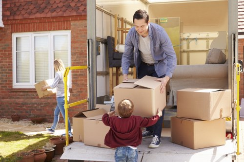 Navigating parking and access on a Barnes residential street during a move