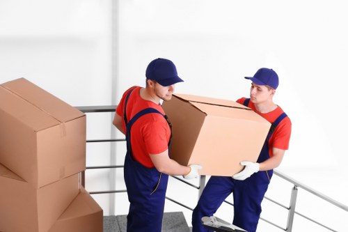 House movers preparing a Barnes home move with packing and loading support
