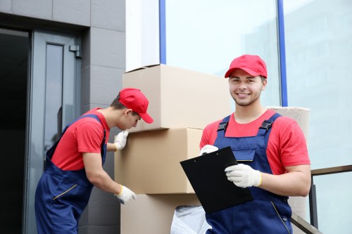 Removal team planning a move in Barnes with local residential properties nearby