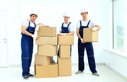 Local removal team handling furniture and boxes for a Barnes property