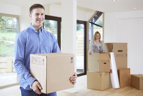 Local packing team preparing household items in Barnes