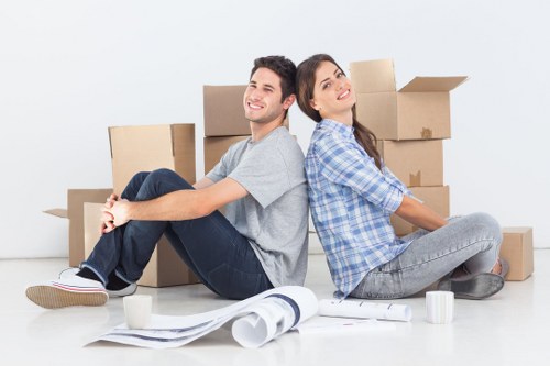 Household furniture being carefully moved from a Barnes home