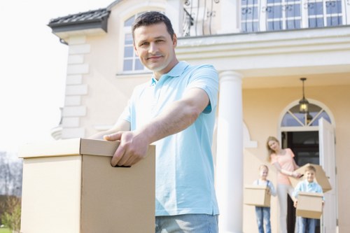 Careful loading of household furniture for a Barnes relocation