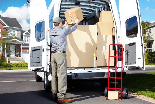 Local van service handling a move in Barnes residential streets