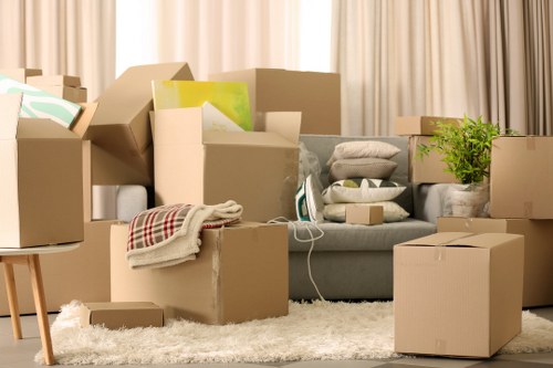 Careful furniture handling during a local move in Barnes