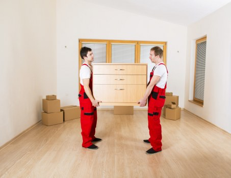 Furniture loading and delivery service in Barnes with a van